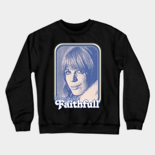 Marianne Faithfull // Retro 60s Aesthetic Design Crewneck Sweatshirt